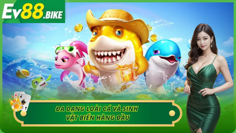 Đa dạng loài cá và sinh vật biển hàng đầu